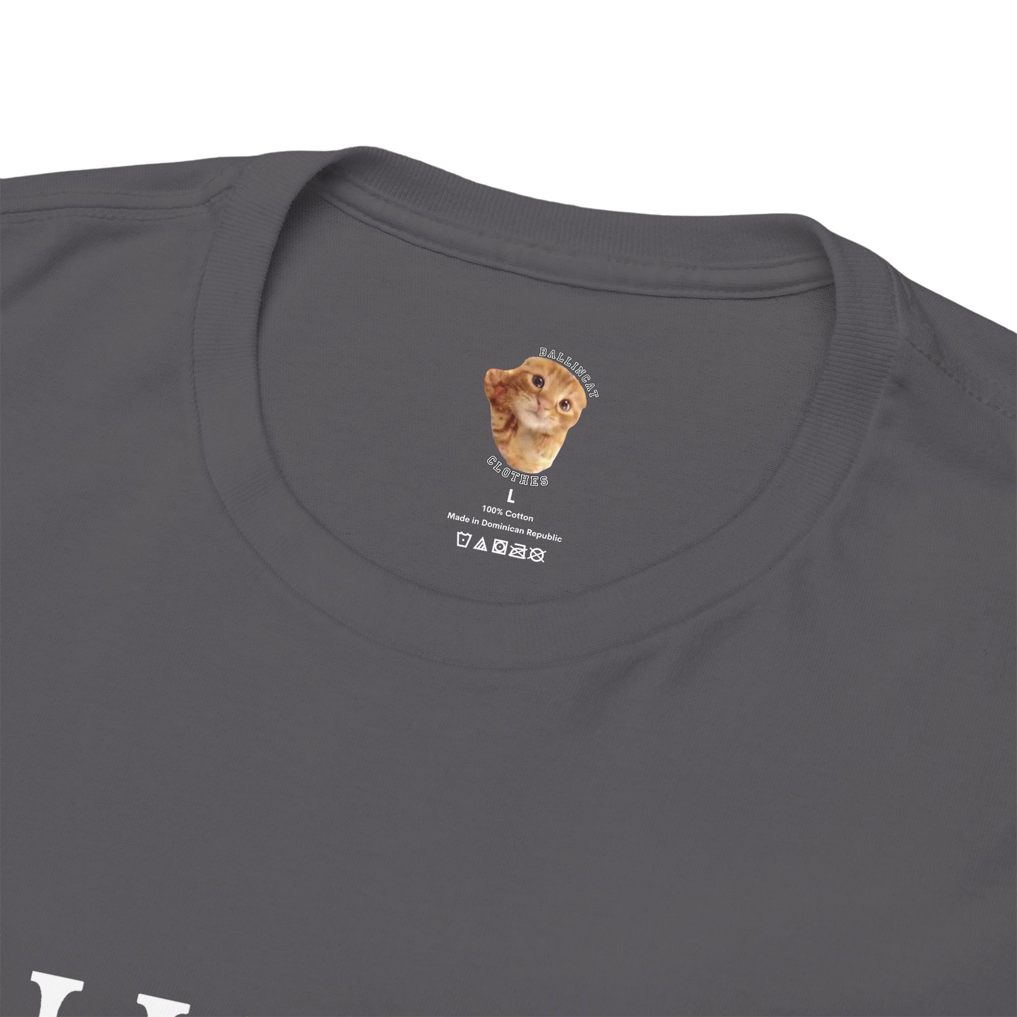 [NEW] I AM BALLINCAT43 100% Cotton T-Shirt (WHITE TEXT)