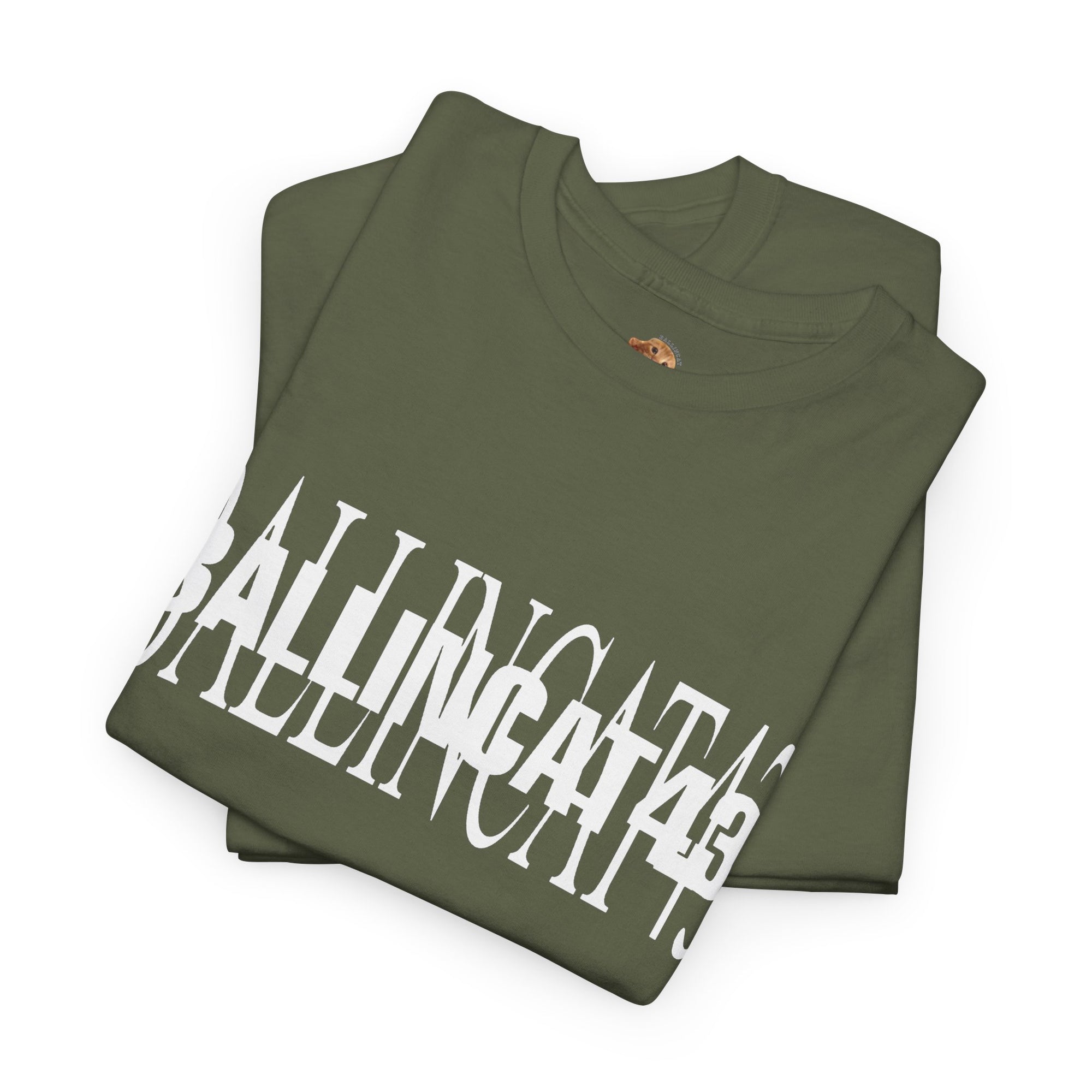 [NEW] I AM BALLINCAT43 100% Cotton T-Shirt (WHITE TEXT)