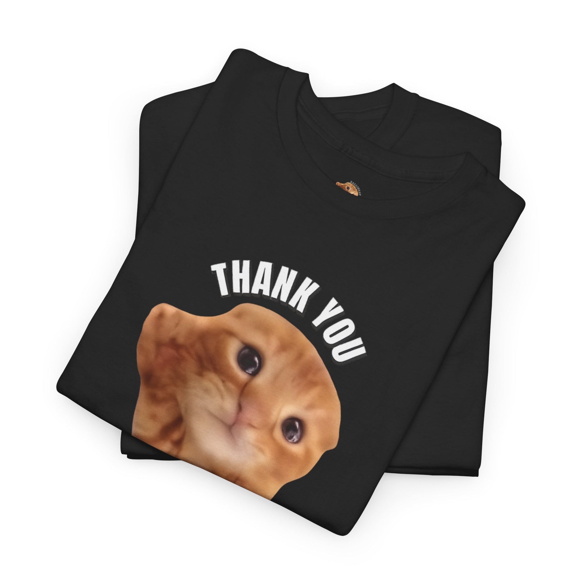Thank You Ballincat43 Heavy cotton T-shirt Round Text (COLORED)