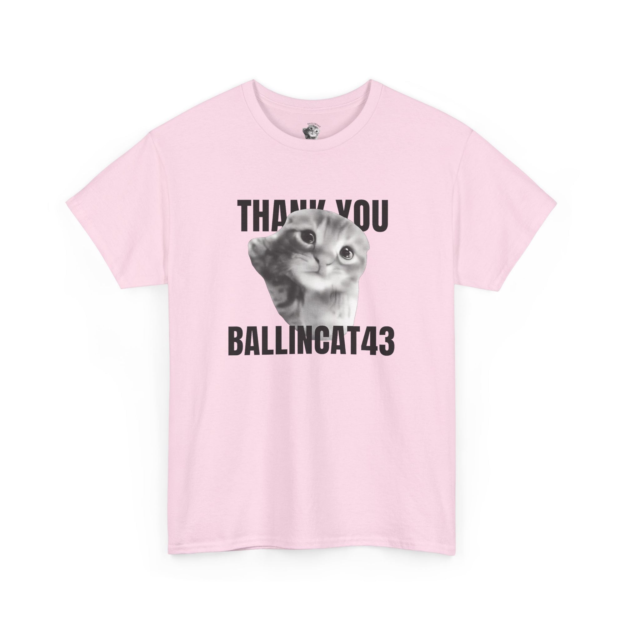 Thank You Ballincat43 (GRAY CAT AND BLACK TEXT)