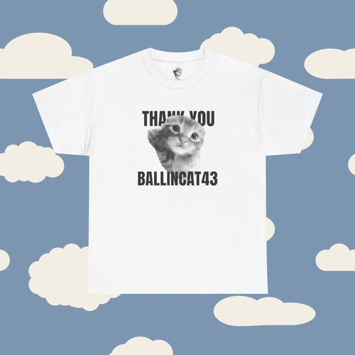 Thank You Ballincat43 (GRAY CAT AND BLACK TEXT)
