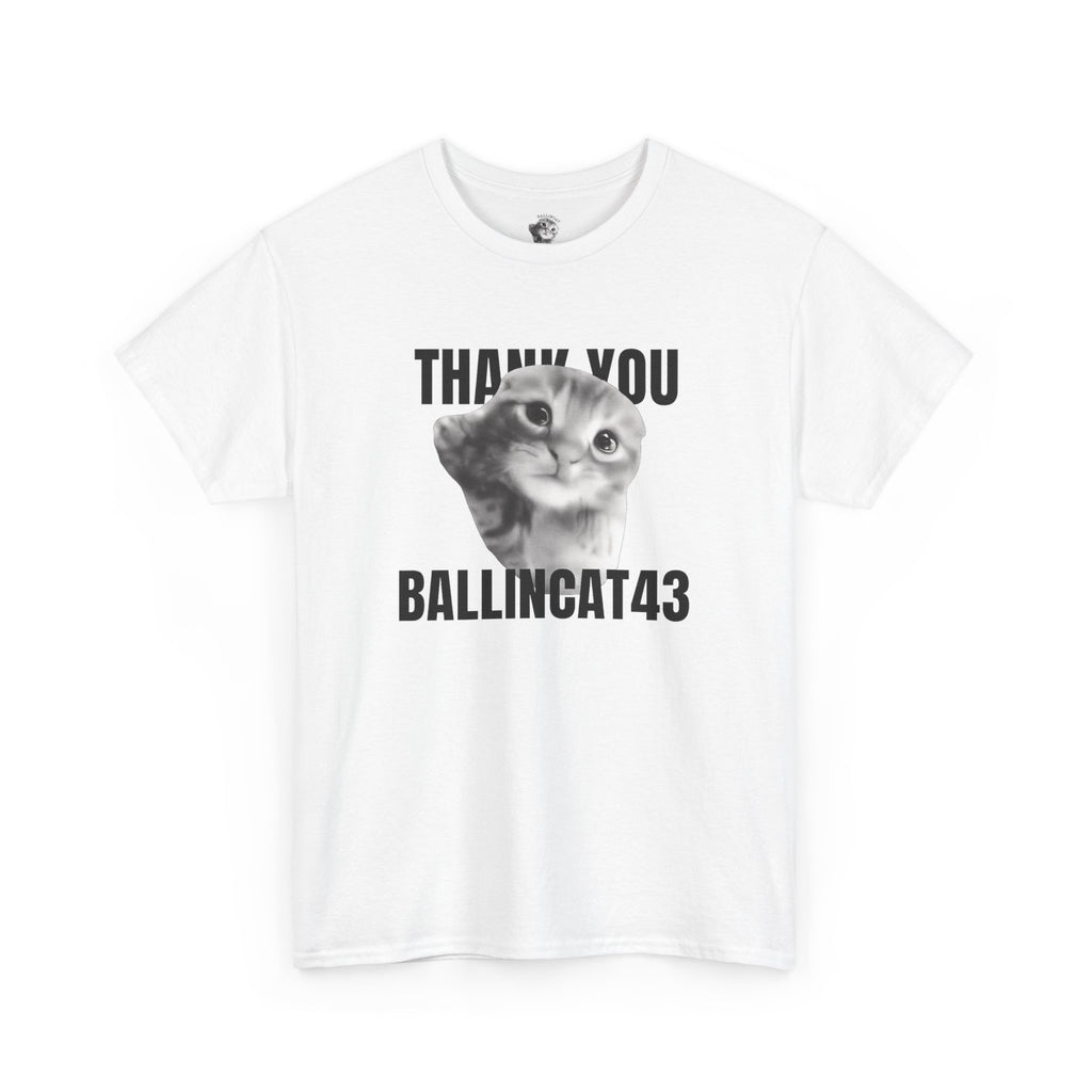 Thank You Ballincat43 (GRAY CAT AND BLACK TEXT)