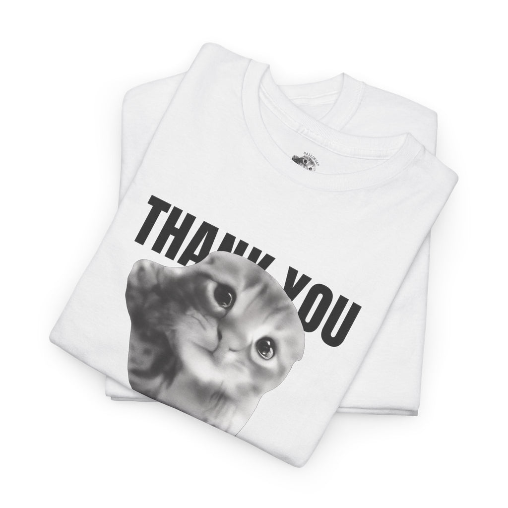 Thank You Ballincat43 (GRAY CAT AND BLACK TEXT)