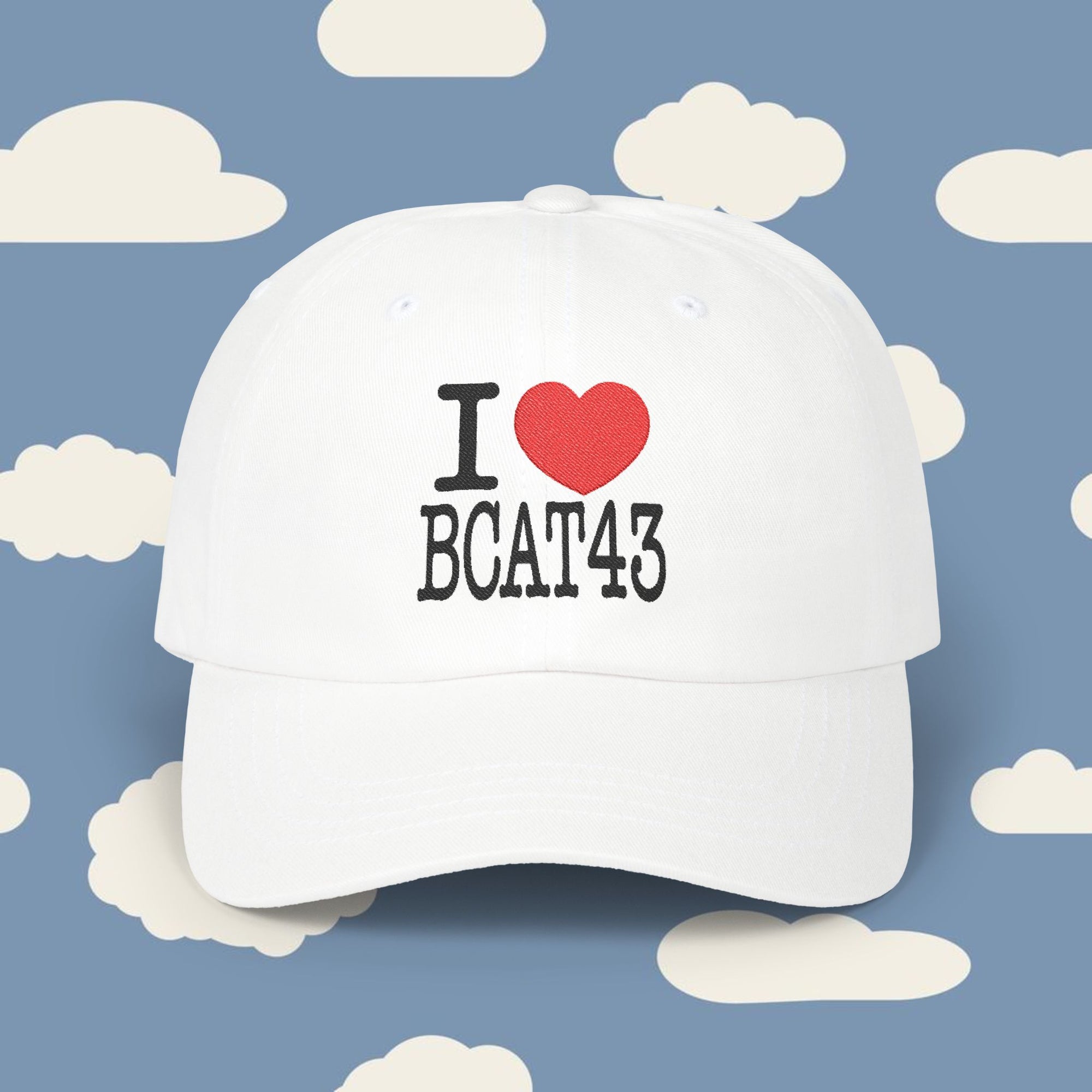 EMBROIDED I <3 BCAT43 Dad Cap/Hat