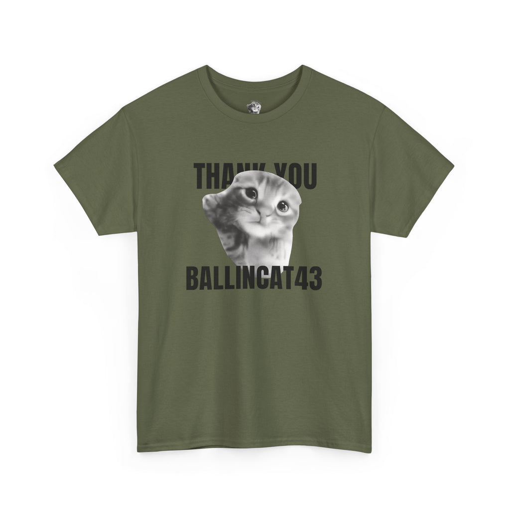Thank You Ballincat43 (GRAY CAT AND BLACK TEXT)