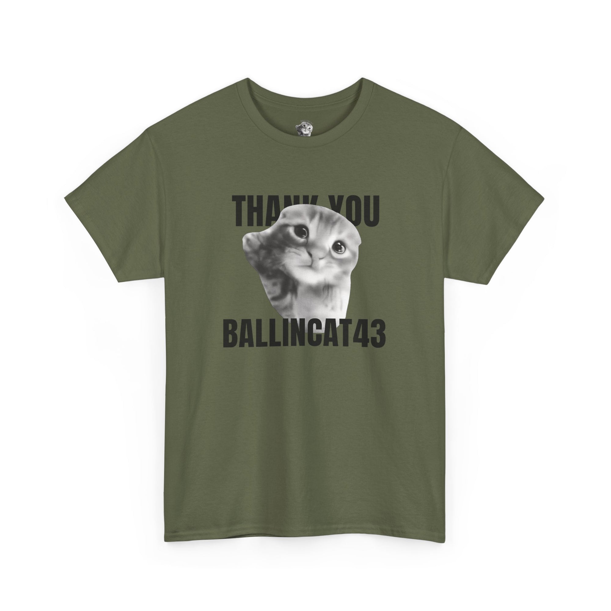 Thank You Ballincat43 (GRAY CAT AND BLACK TEXT)