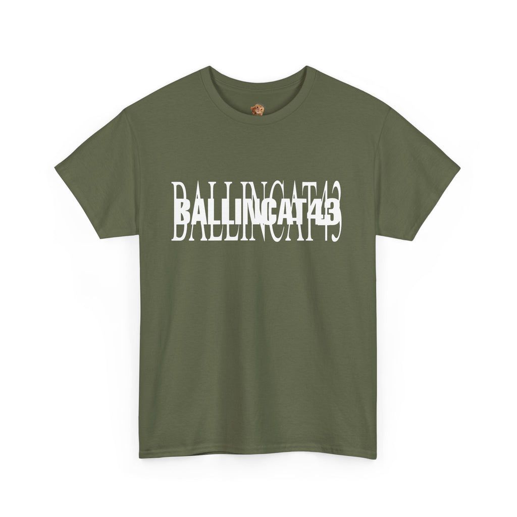 [NEW] I AM BALLINCAT43 100% Cotton T-Shirt (WHITE TEXT)
