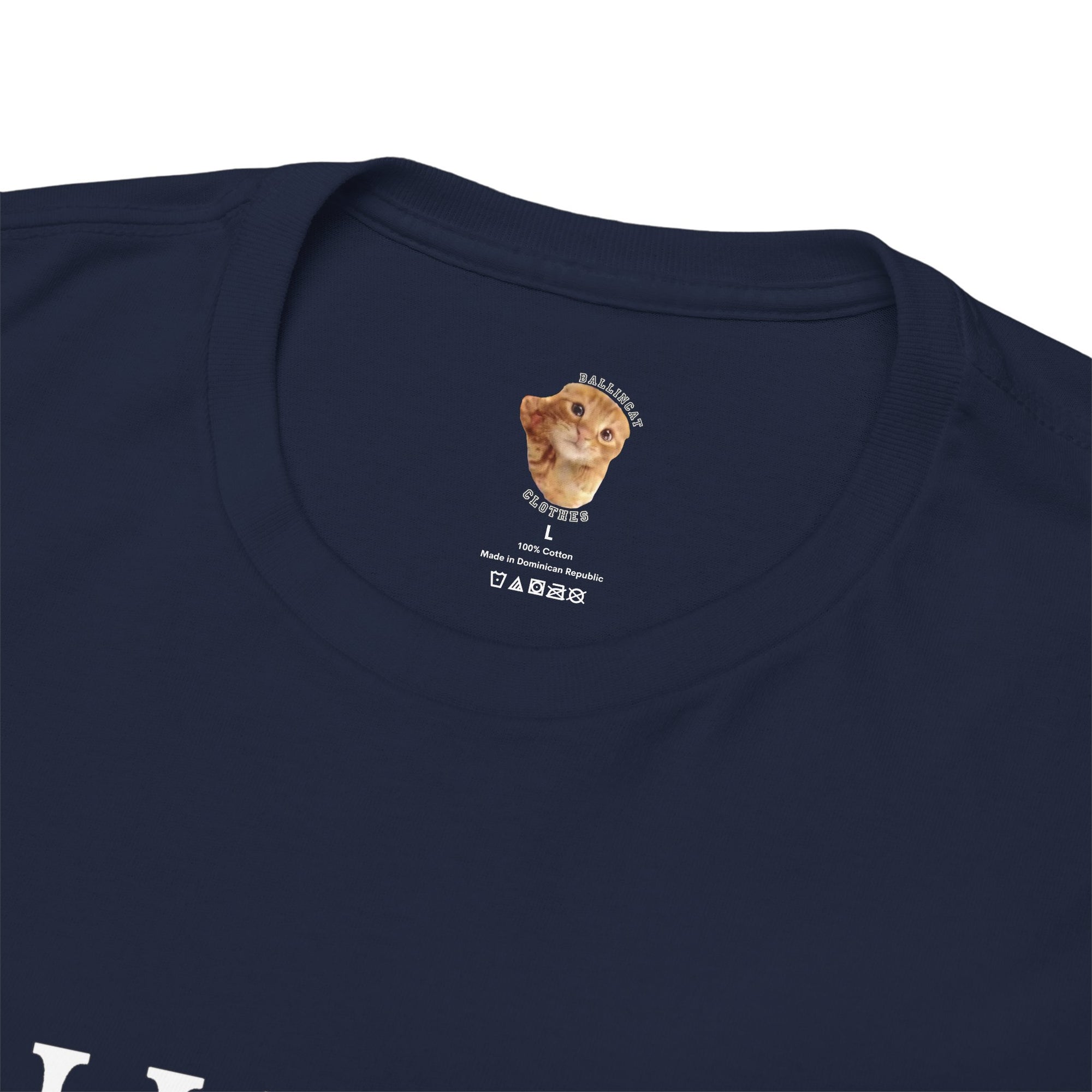 [NEW] I AM BALLINCAT43 100% Cotton T-Shirt (WHITE TEXT)